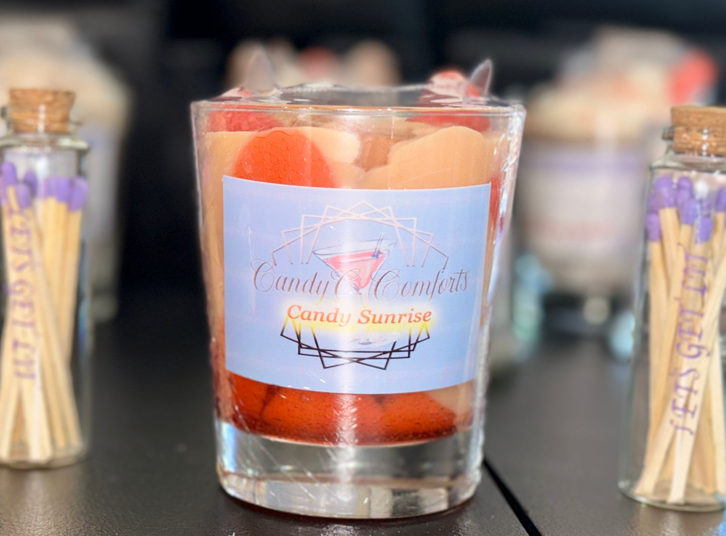 Candy Sunrise Cocktail Candle