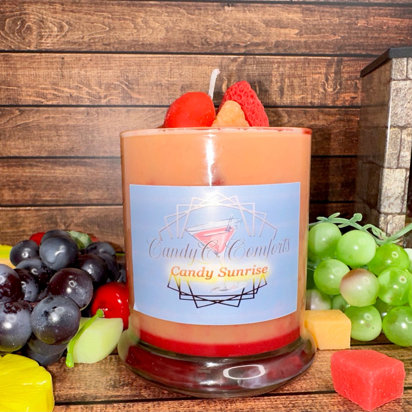Candy Sunrise Cocktail Candle